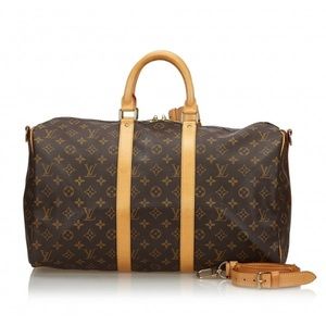 Louis Vuitton Brown Vintage Monogram Keepall 45